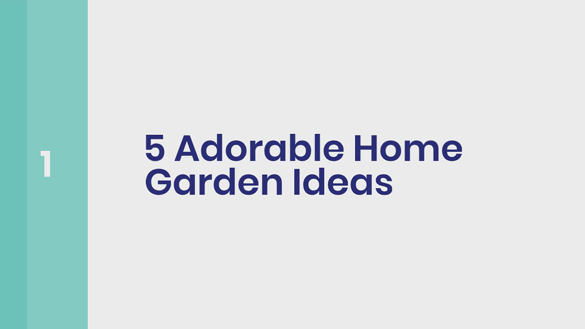 'Video thumbnail for 5 Adorable Home Garden Ideas to Beautify Your House'