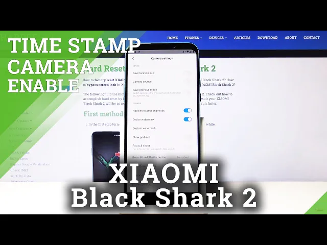 Video thumbnail for How to Use Camera Time Stamp in Xiaomi Black Shark 2 - Add Time to Photos