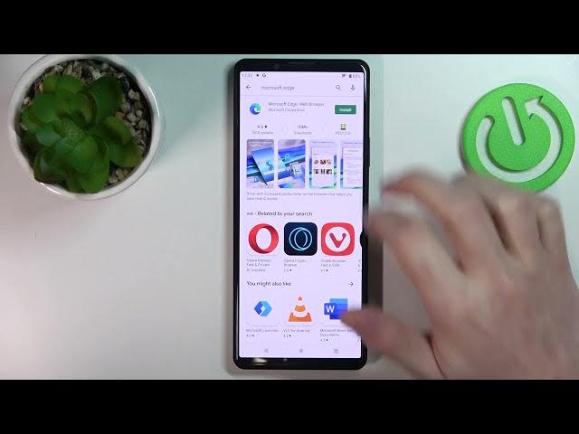 Video thumbnail for How to Instal Microsoft Edge Browser on SONY Xperia Pro I  - Install Browser