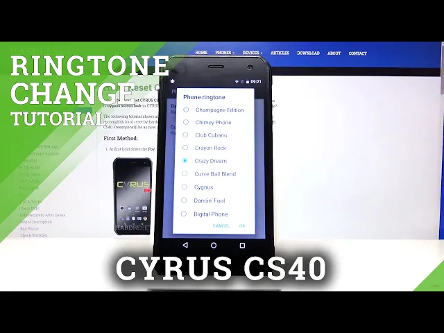 Video thumbnail for How to Change Ringtone on CYRUS CS40 FREESTYLE – Set Up Ringtone