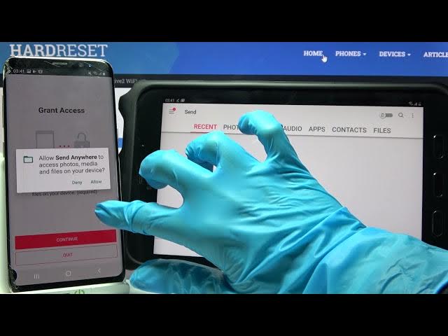 Video thumbnail for How to Transfer Files From SAMSUNG Device to SAMSUNG Galaxy Tab Active2 - Use Send Anywhere App
