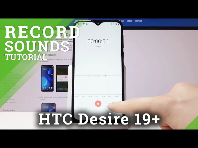 Video thumbnail for How to Record Sounds in HTC Desire 19+ | Activate Voice Recorder