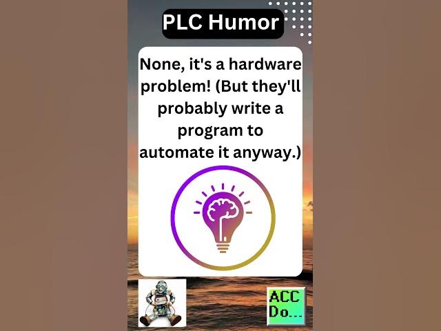 'Video thumbnail for How many PLC programmers does it take to change a lightbulb?'
