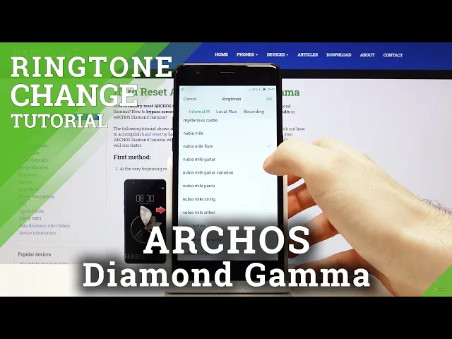 Video thumbnail for How to Customize Ringtone in ARCHOS Diamond Gamma – Incoming Call Sound