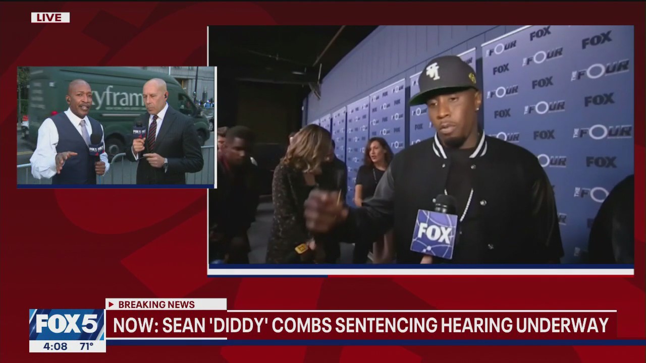 'Video thumbnail for Diddy sobbing, calling his behavior ‘sick’ during sentencing'