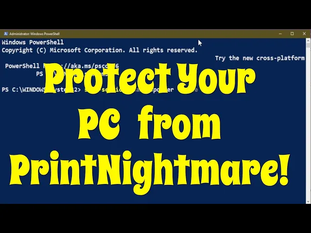 Video thumbnail for Windows 10 Security: How to Disable Print Spooler to avoid PrintNightmare Hack