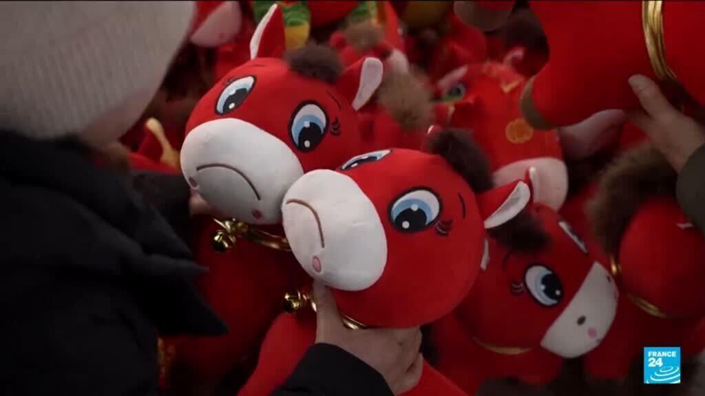 Video thumbnail for China's accidental 'crying horse' plush toy goes viral