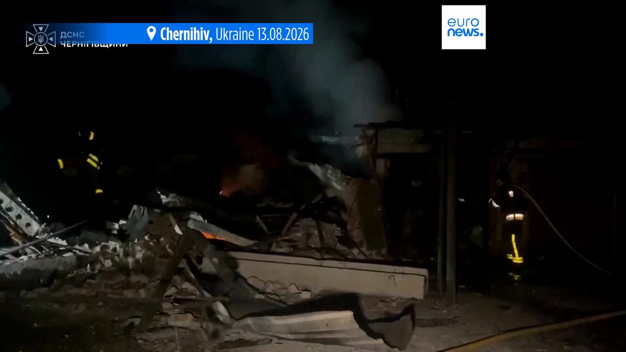 Video thumbnail for Russian forces strike second passenger train in Ukraine's Odesa region