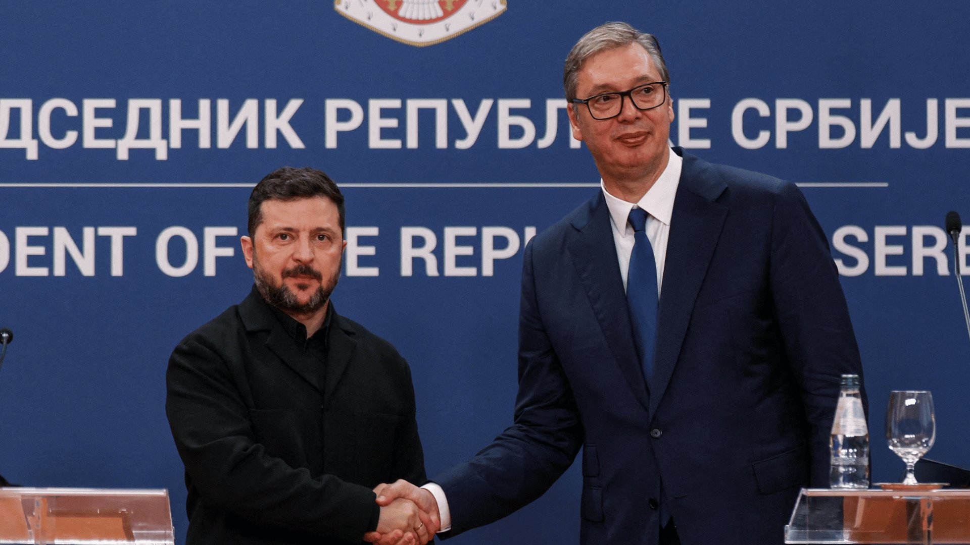 Video thumbnail for Zelenskyy seeks more support in Serbia as Russian strikes intensify
