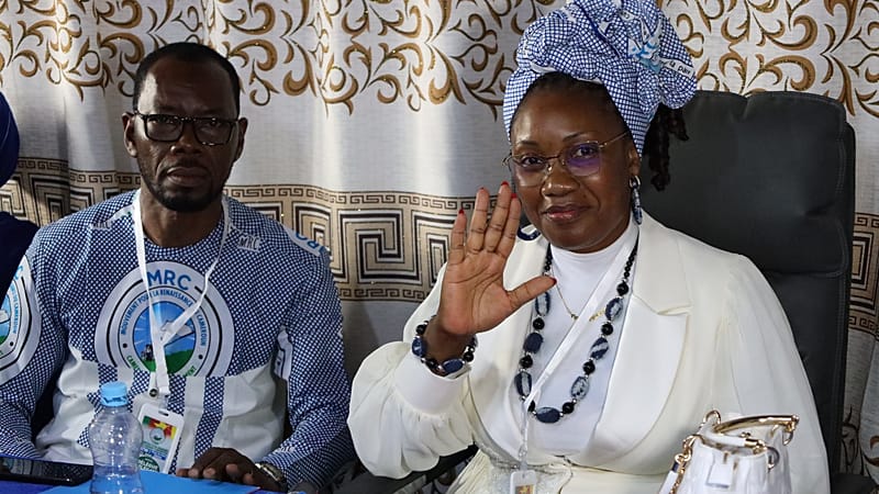 Video thumbnail for Cameroon's opposition MRC elects its first female president, Tiriane Noah