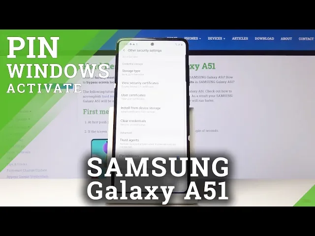 Video thumbnail for How to Activate Pin WIndows in SAMSUNG Galaxy A51