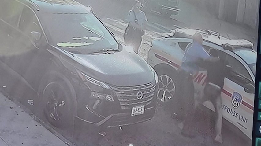 Video thumbnail for Exclusive video: Man arrested for assaulting EMS worker in Concourse Village