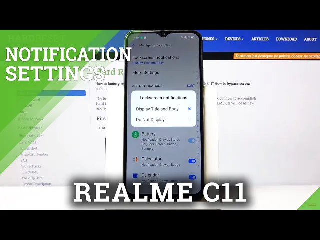 Video thumbnail for How to Manage Notifications in REALME C11 - Notifications Settings