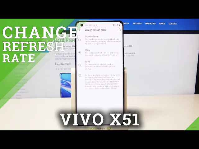 Video thumbnail for How to Change Display Refresh Rate in VIVO X51 – Change Refresh Rate