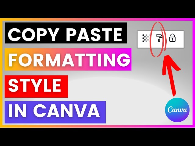 Video thumbnail for How To Copy Paste Formatting Styles in Canva? [in 2024]