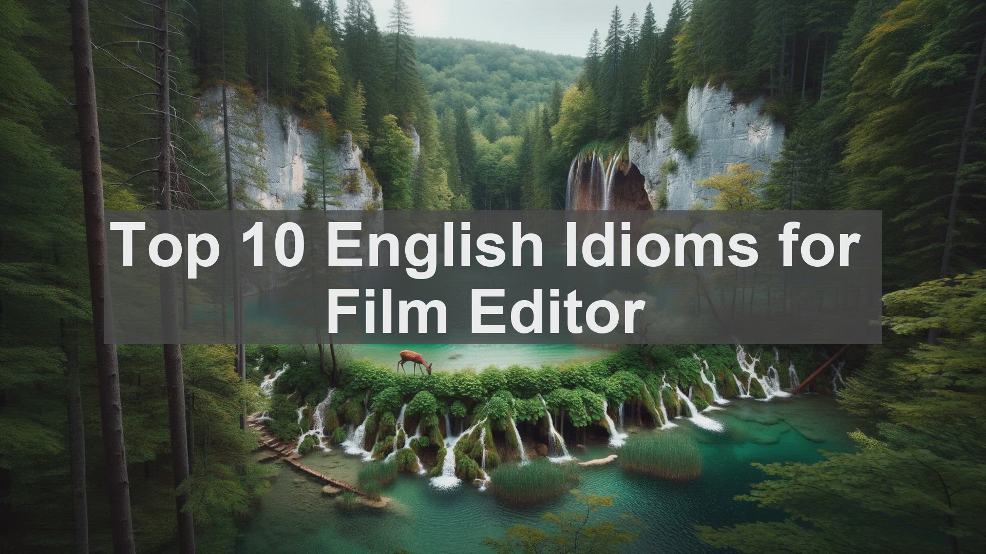'Video thumbnail for Top 10 English Idioms for Film Editor'