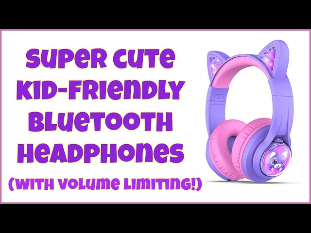 Video thumbnail for iClever Cat Ears Bluetooth Children's Headphones -- REVIEW
