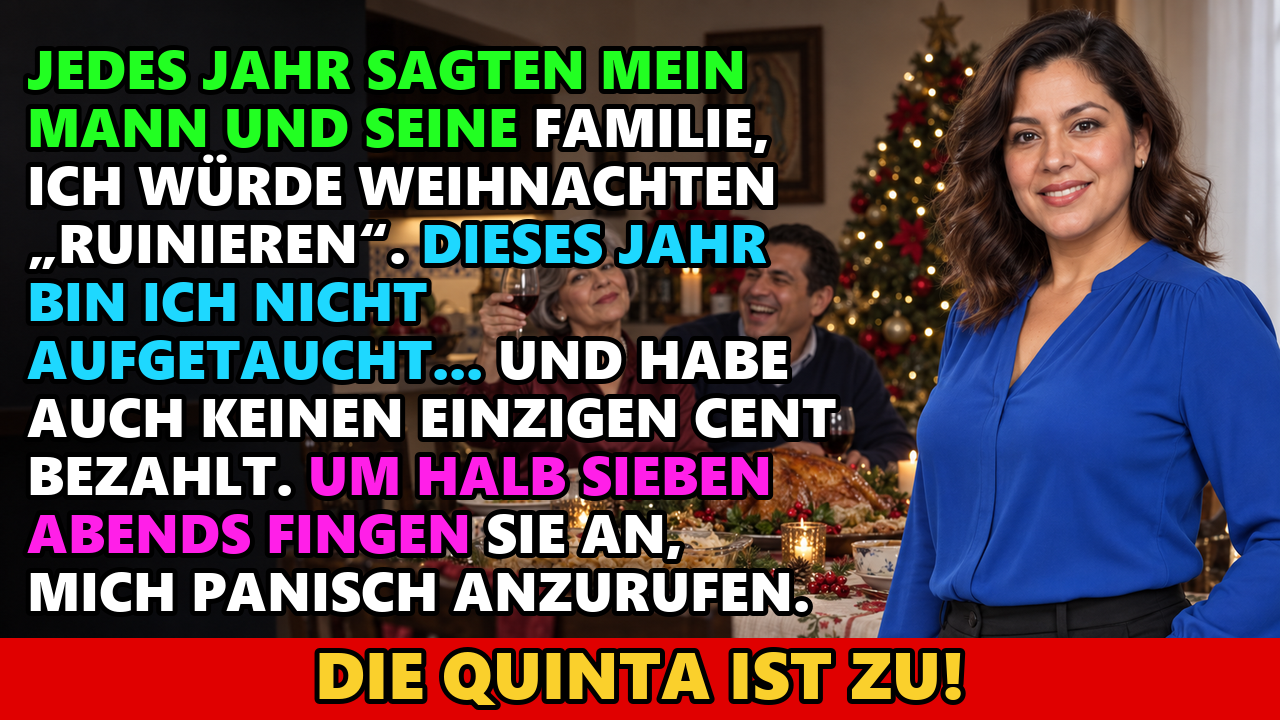 Video thumbnail for Jedes Jahr sagten mein Mann und seine Familie, ich würde Weihnachten „ruinieren“. Dieses…
