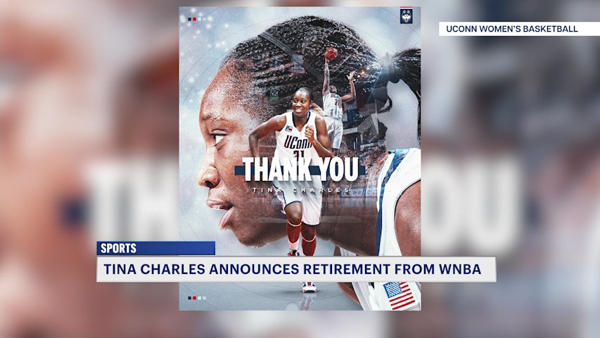 Video thumbnail for Tina Charles retires after a powerhouse career in at UConn, Olympics, and WNBA