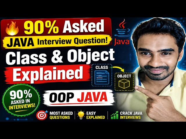 Video thumbnail for Class and Objects in Java Explained Easily | OOP Java Tutorial for Beginners