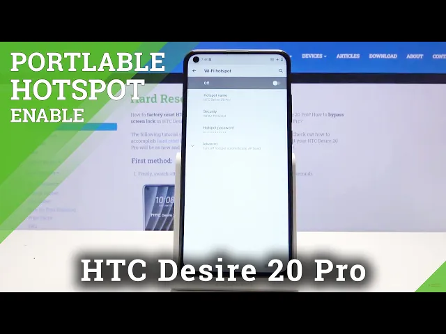 Video thumbnail for How to Activate Portable Hotspot in HTC Desire 20 Pro – Share Wi-Fi