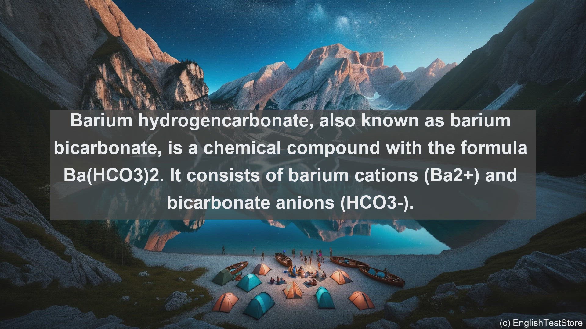 'Video thumbnail for Barium hydrogencarbonate in science  definition and examples'