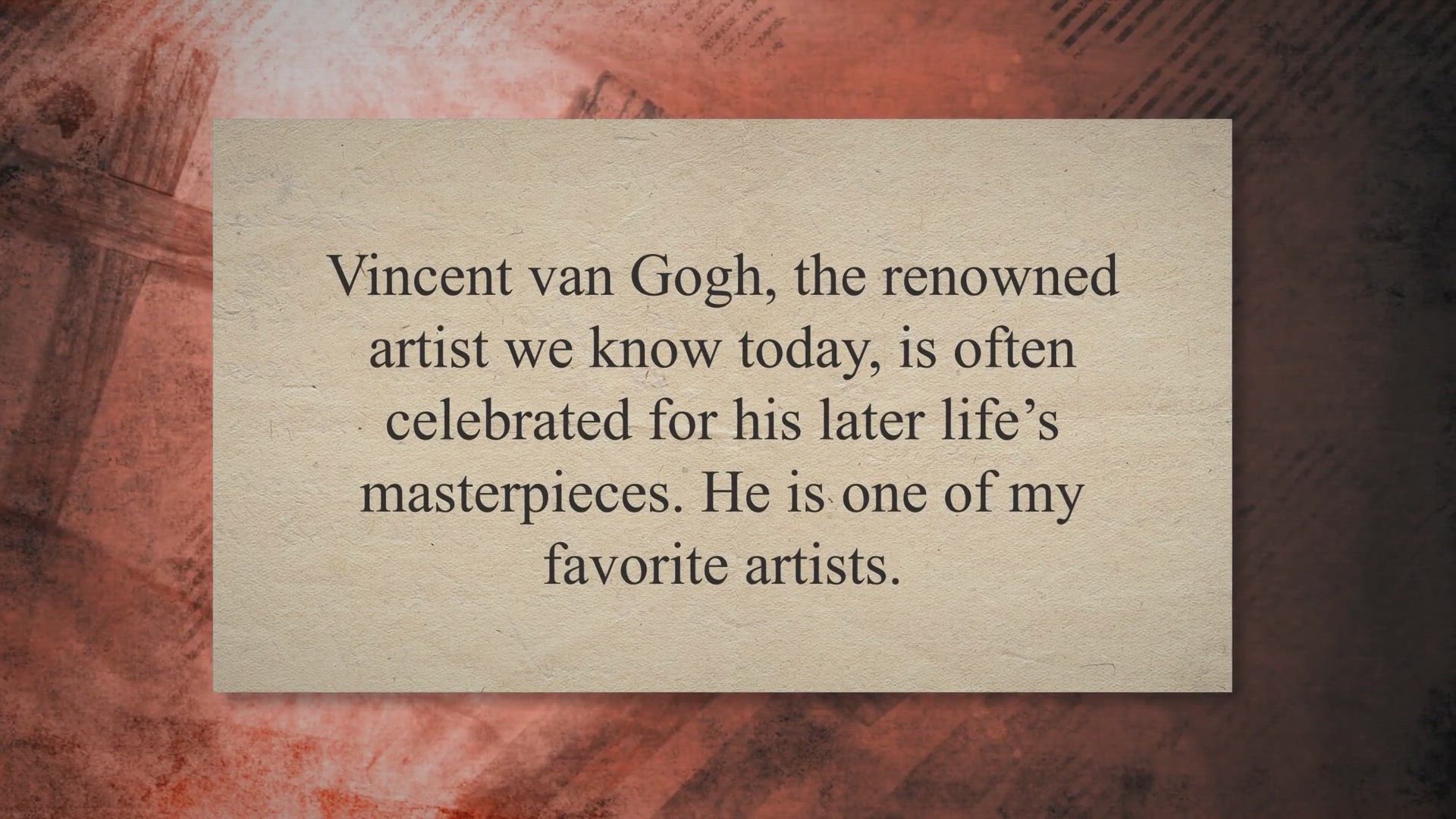'Video thumbnail for Vincent Van Gogh's Early Life And Life Explored'