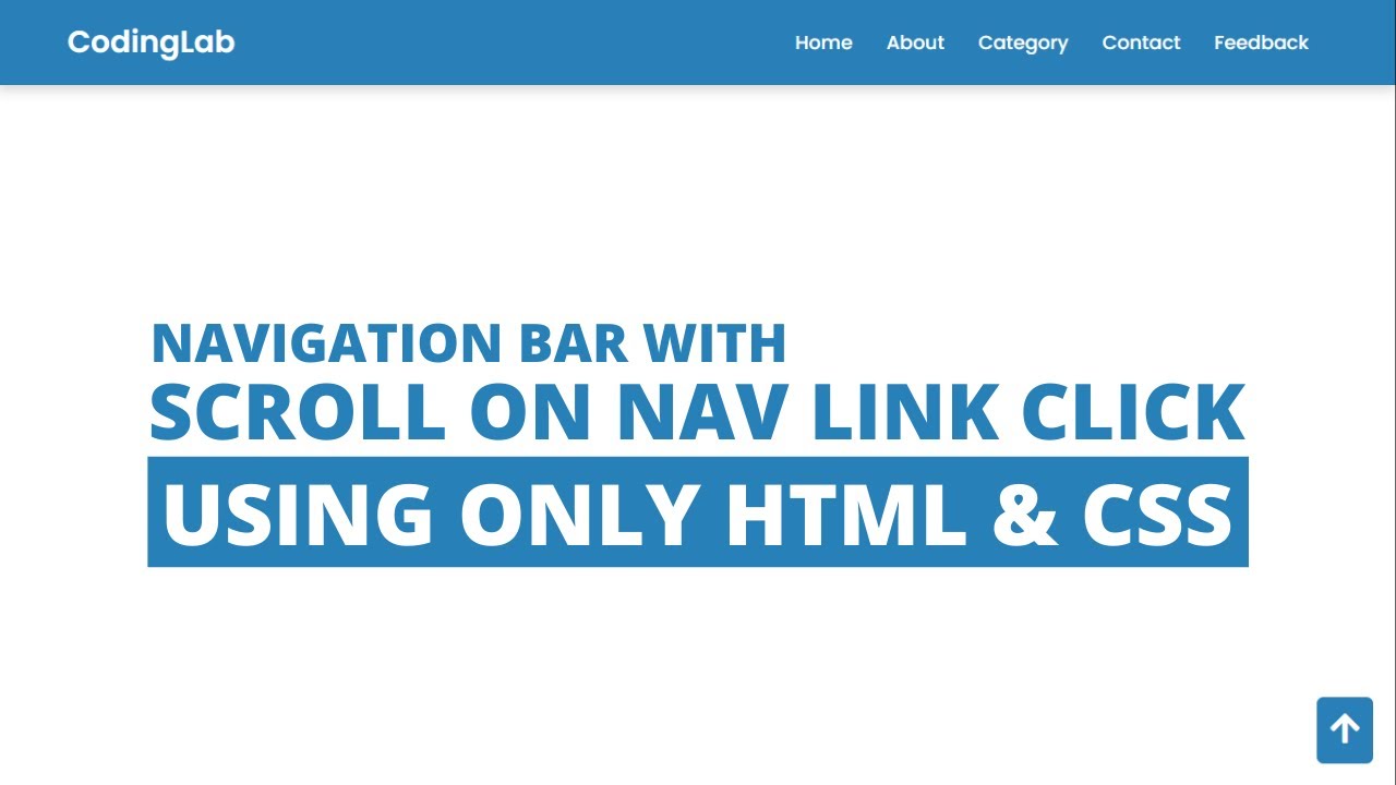 'Video thumbnail for Simple Navigation Bar in HTML and CSS'