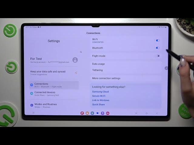 Video thumbnail for How to Connect Bluetooth Device on Samsung Galaxy Tab S9 Ultra - Pair New Device
