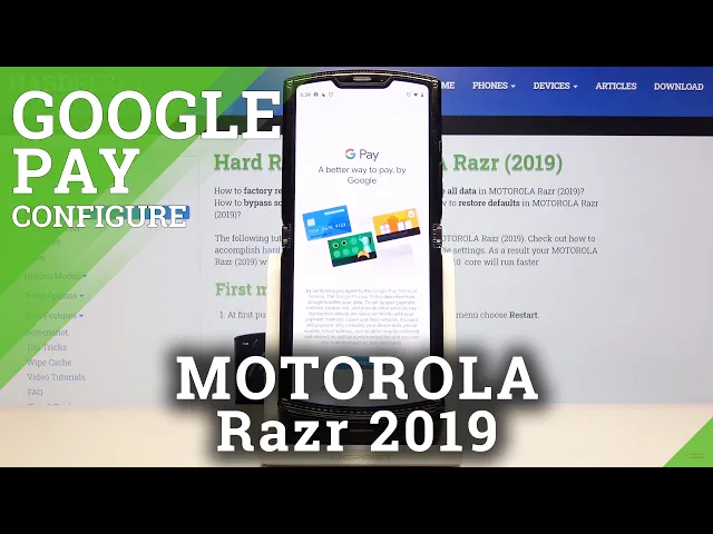 Video thumbnail for How to Set Up Google Pay in MOTOROLA Razr 2019 – Safe Mobile Payments