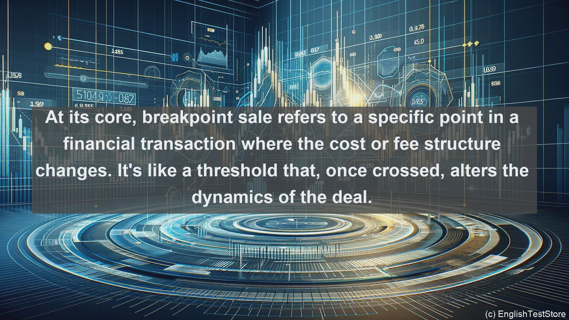 'Video thumbnail for Breakpoint sale in economics and finance'