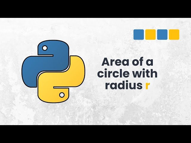 Video thumbnail for Python Exercise #03: Create a Python program to calculate the area of ​​a circle with radius r