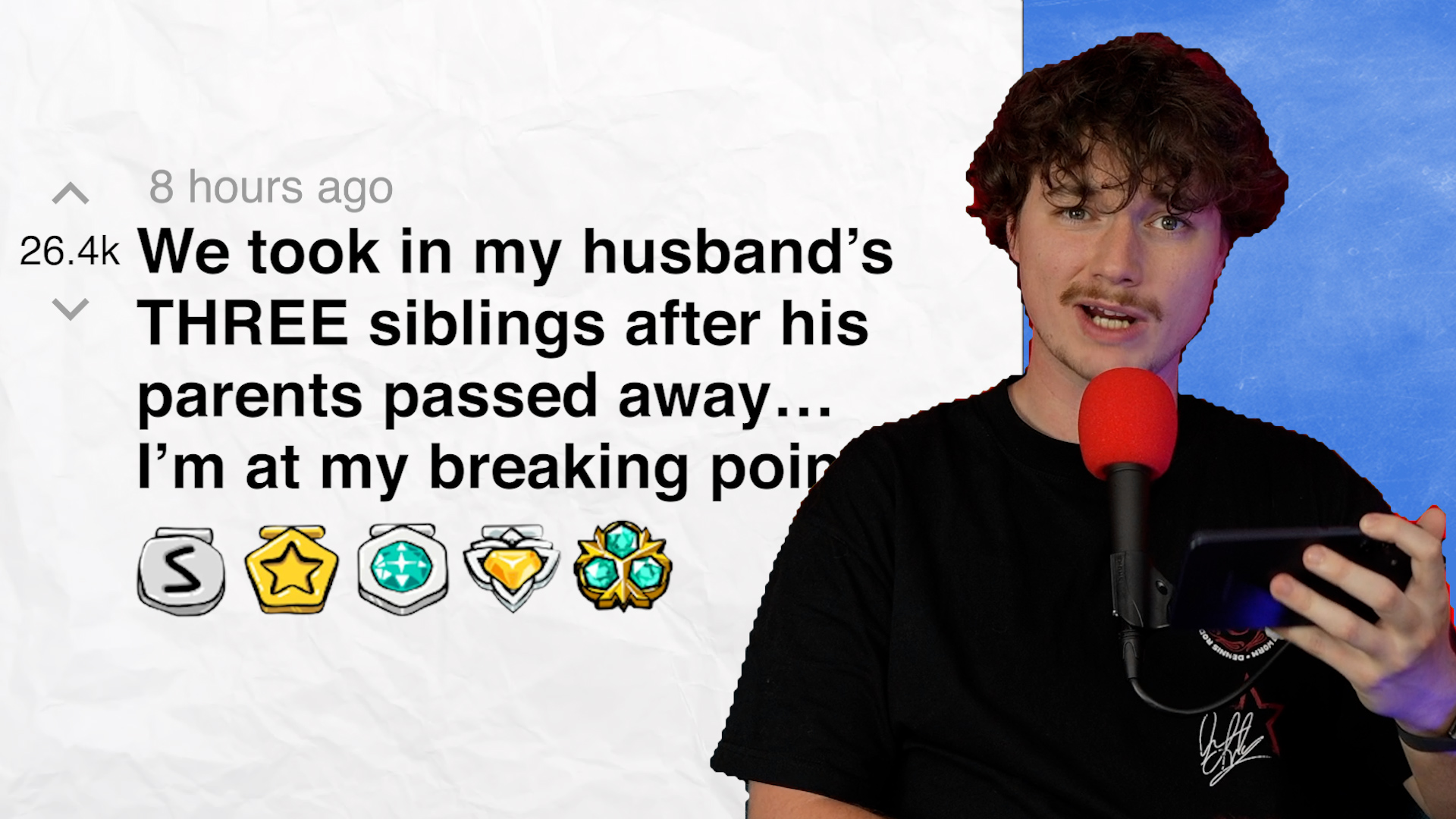 Video thumbnail for We took in my husband’s THREE siblings after his parents passed away… I’m at my breaking point!  | Reddit Stories