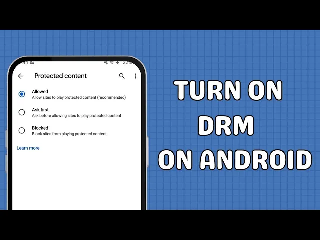 Video thumbnail for How to turn on DRM on Android