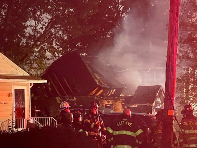 Video thumbnail for South Bound Brook home destroyed in fire