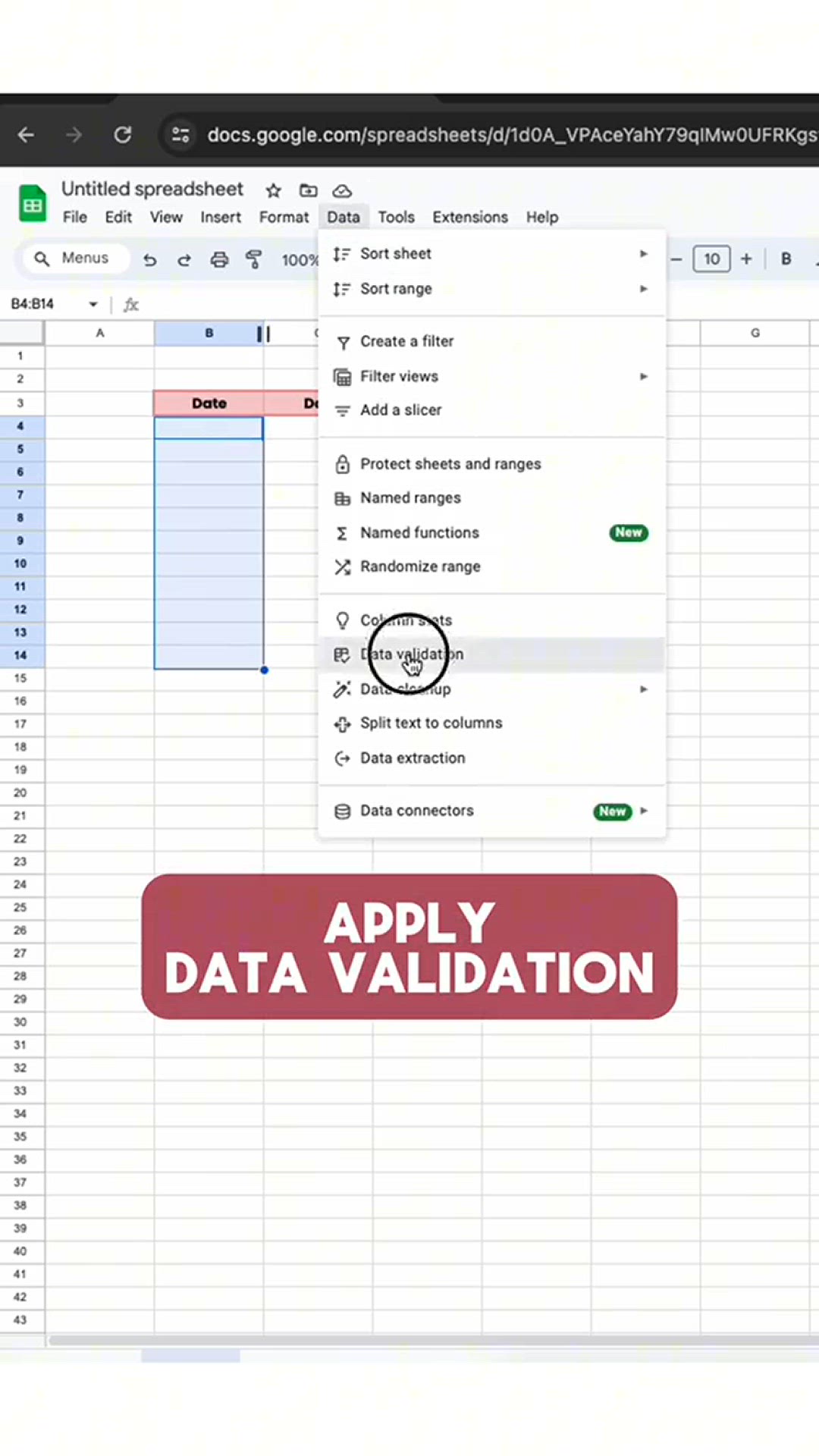 'Video thumbnail for How to create a date picker in #googlesheets '
