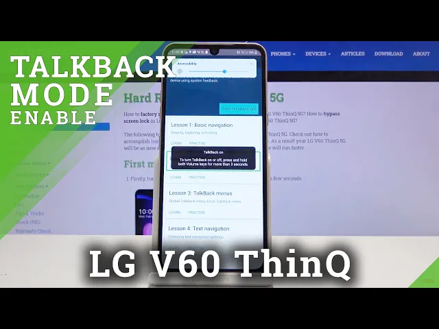 Video thumbnail for How to Activate TalkBack in LG V60 ThinQ 5G – How to Enter TalkBack Mode