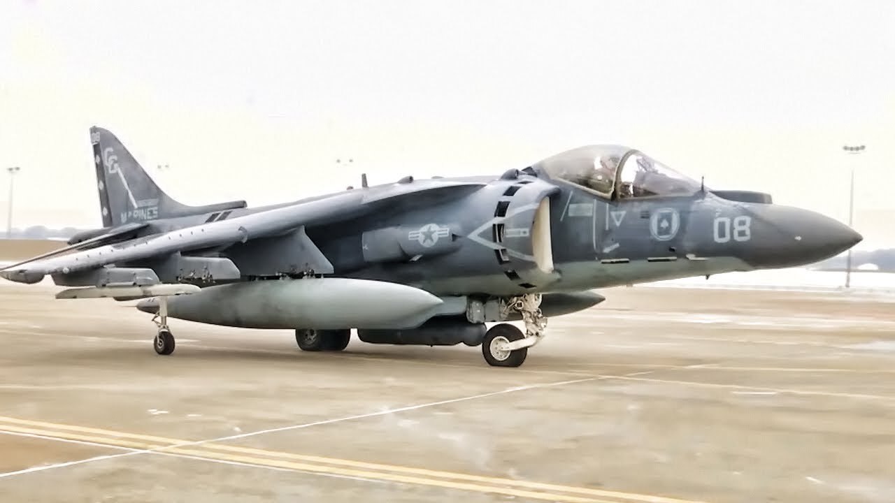Video thumbnail for AV-8B Harriers Join F-16 Falcons In Cold Weather Training