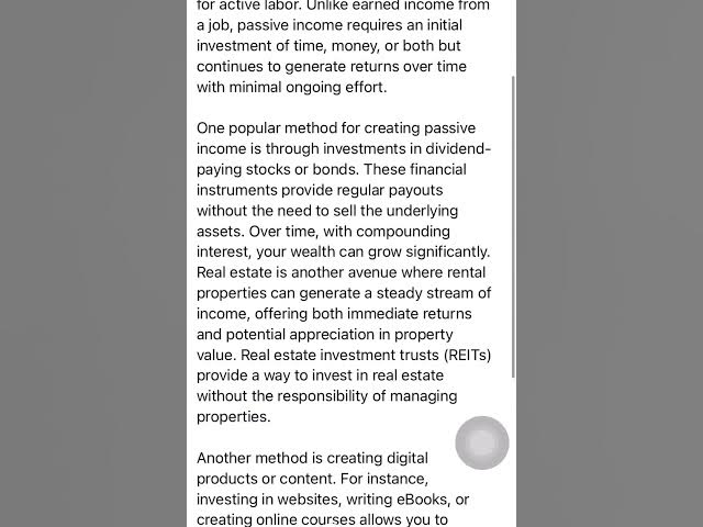 'Video thumbnail for Passive Income Can Generate Wealth For You In Retirement'