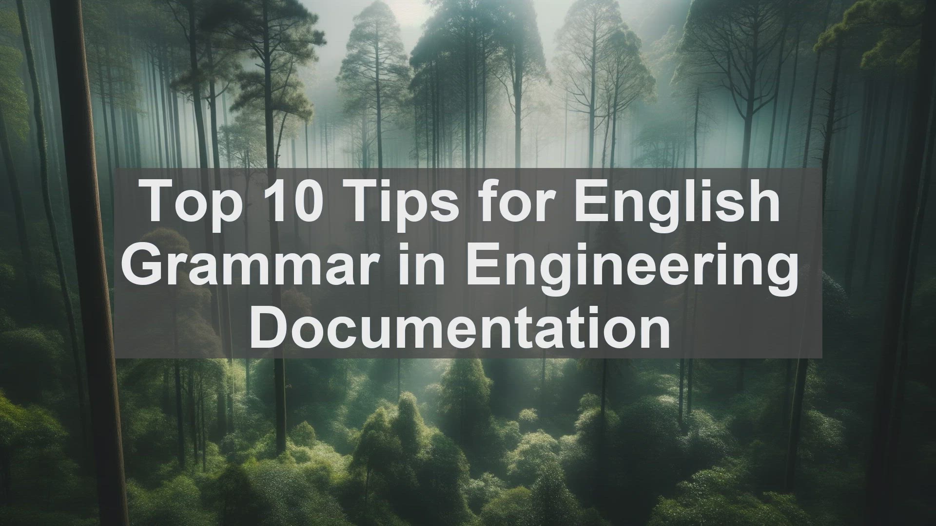 'Video thumbnail for Top 10 Tips for English Grammar in Engineering Documentation'