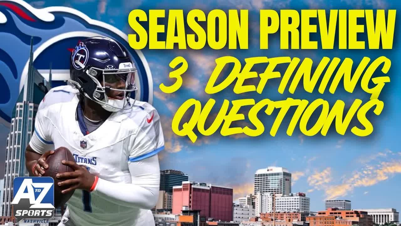 Video thumbnail for A to Z Sports Nashville: titans season preview: cam ward's impact, will levis' future, and 2025 outlook vs broncos