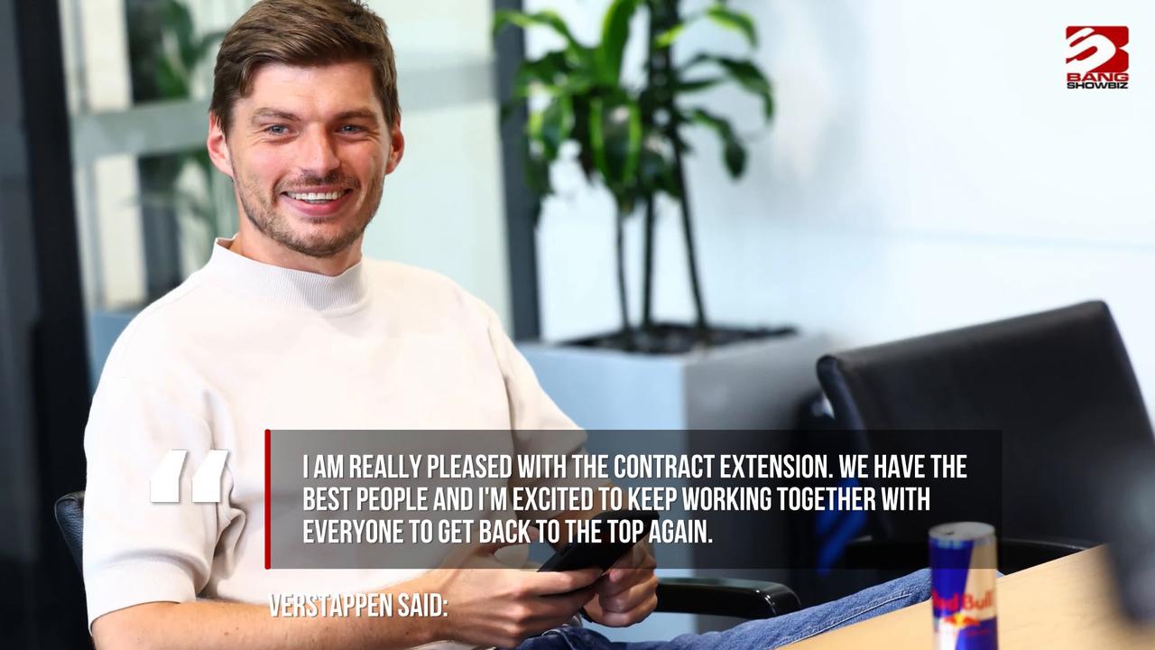 Video thumbnail for Max Verstappen extends his Red Bull contract until 2030