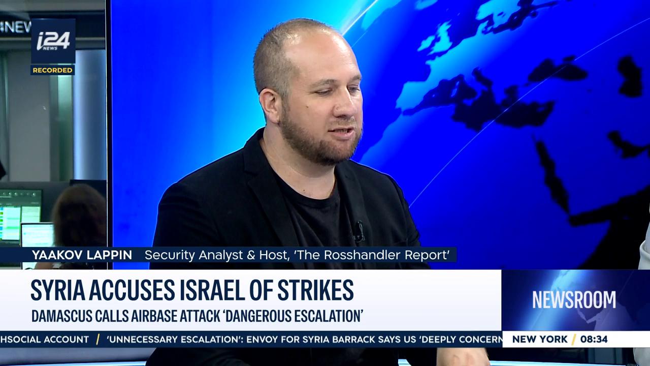 Video thumbnail for Syria accuses Israel of strikes: Damascus calls airbase attack 'dangerous escalation'