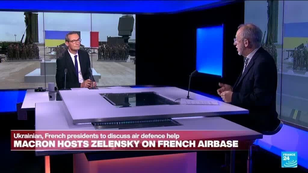 Video thumbnail for France: Ukrainian and French presidents to discuss air defence help