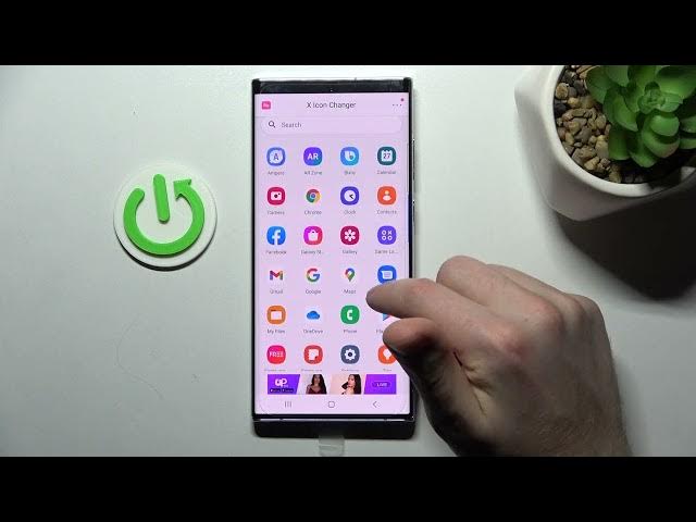 Video thumbnail for Samsung Galaxy S22 Ultra - How To Change Apps Icon Shapes ( X Icon Changer )