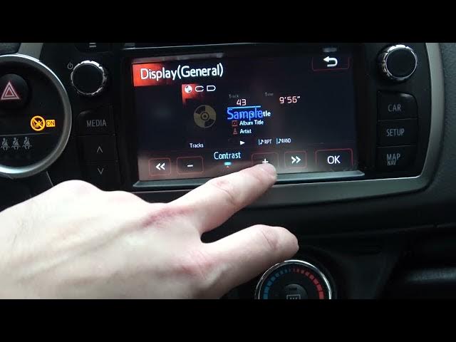 Video thumbnail for How to Change Display Brightness and Contrast in Toyota Yaris III (2011 - 2020) - Adjust Display