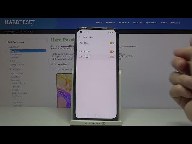 Video thumbnail for How to Turn On Camera Watermark on REALME 8 Pro – Turn Off Camera Watermark