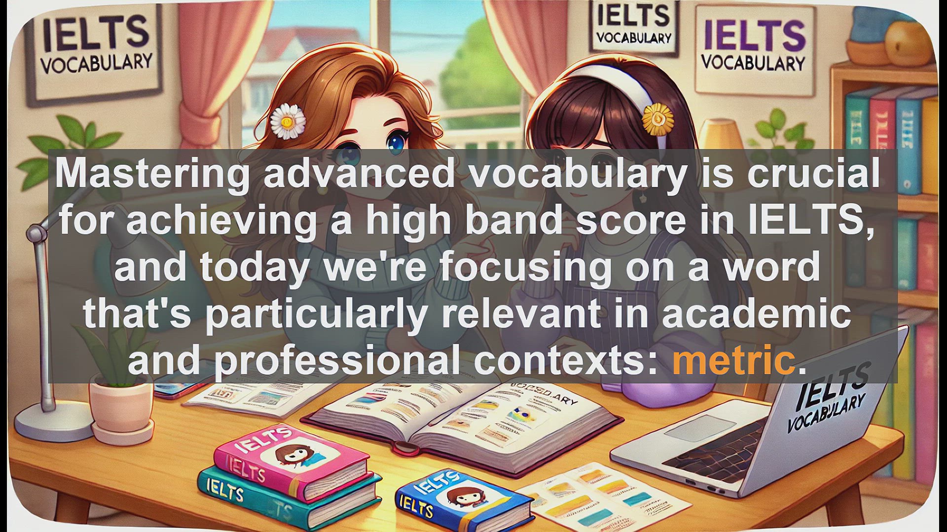 'Video thumbnail for 5000 Must Know IELTS 8.0 Vocabulary - IELTS Vocabulary: Understanding and Using 'Metric''
