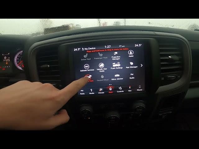 Video thumbnail for How to Enter Backup Camera in Dodge RAM 1500 II ( 2019 - now ) | Enter Cargo Camera