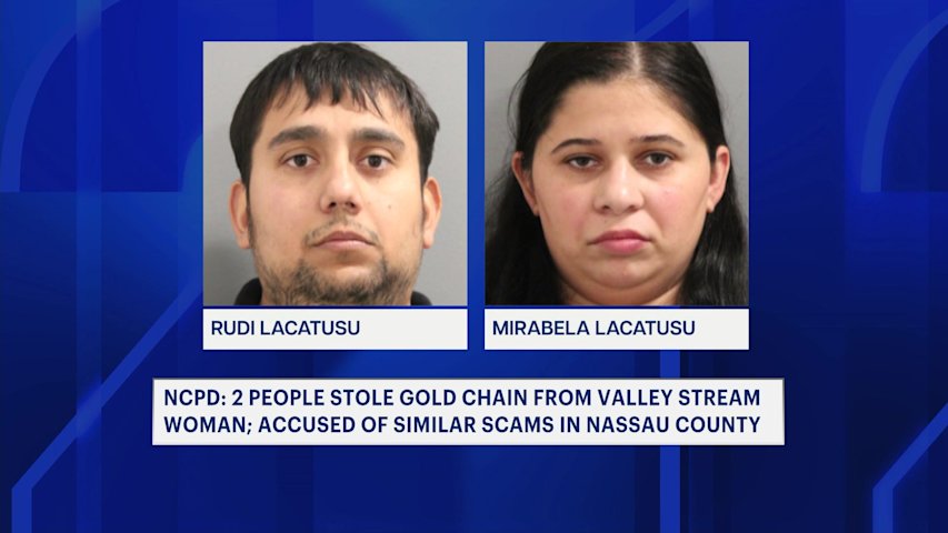 Video thumbnail for Romanian nationals arrested for multiple necklace theft scams across Nassau County